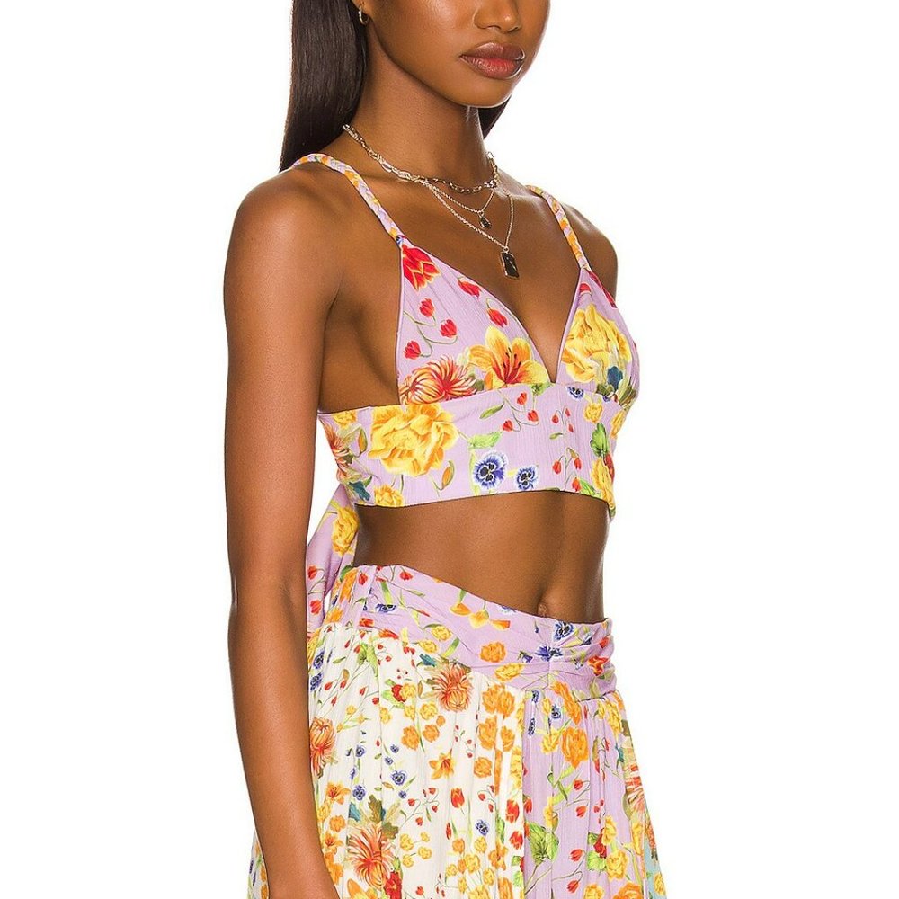 NWT Aqua Bendita Noor Bouk Crop Top sz M